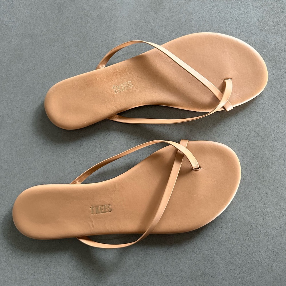 TKees - Brazilian Leather “Riley” Sandals Size 9 Flip Flop Sandals